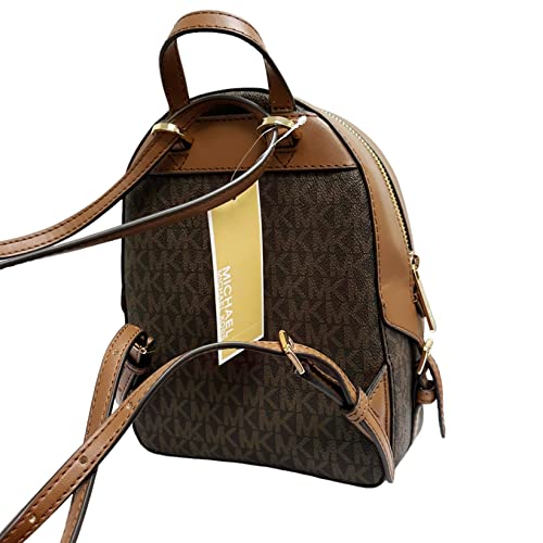 Michael Kors Jaycee XS Mini Convertible Backpack MK Signature Crossbody, Brown, Mini, Convertible Backpack