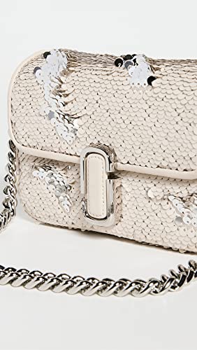 Marc Jacobs Women's The Mini Soft Shoulder Bag, Cream/Silver, One Size