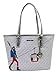 Michael Kors MK Jet Set Girls JST Medium Signature Carry all Tote Logo Bag (Bright White multi)