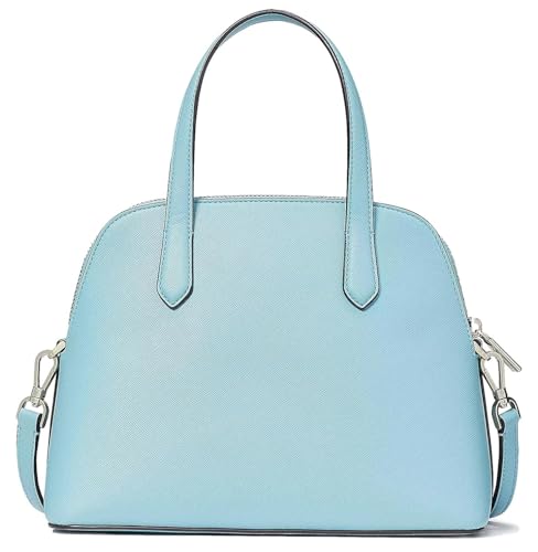 kate spade new york Women's Schuyler Saffiano Leather Medium Dome Satchel Bag, Smoky Blue