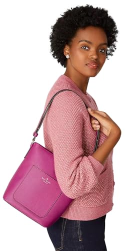 kate spade new york Women's Elise Pebbled Leather Bucket Bag, Baja Rose