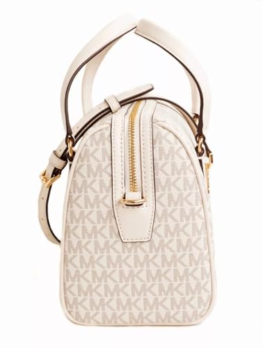 MICHAEL KORS JST Travel Medium Duffle Satchel Shoulder Crossbody Bag Light Cream, Light Cream, Medium