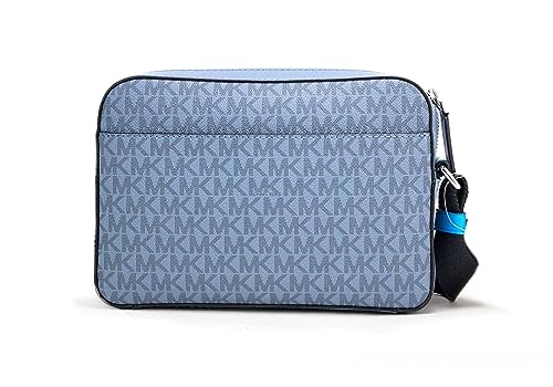 Cooper Small Denim Multi Signature PVC Utility Crossbody Bag