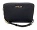 Michael Kors Jet Set Large East West Crossbody Black Saffiano