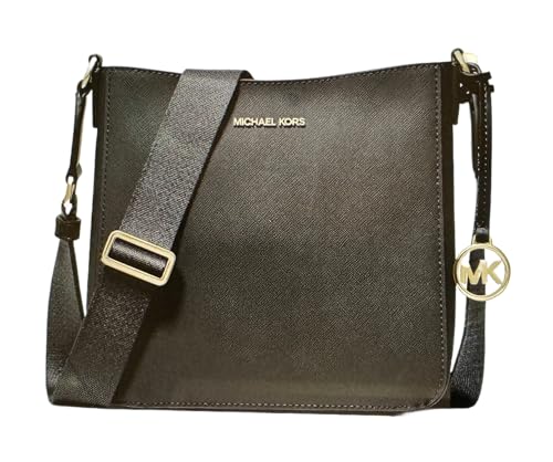 Michael Kors Small Leather Crossbody Bag (Black), Brown