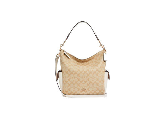 COACH Pennie Shoulder Bag, Im/Light Khaki/Chalk