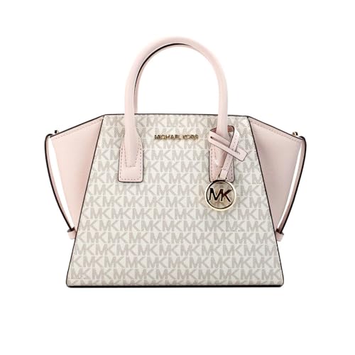 Michael Michael Kors Avril Small Logo Top-Zip Satchel, Powder Blush