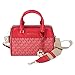 Michael Kors Jet Set Travel XS MINI EXTRA SMALL Duffle Bag Crossbody Bright Red MK Signature, Bright Red, XS, Crossbody