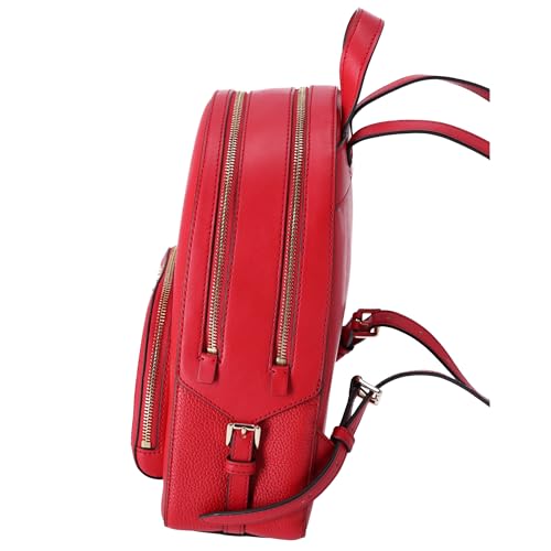 Michael Kors Jaycee Medium Pebbled Leather Backpack (bright Red), Bright Red, M, Backpack