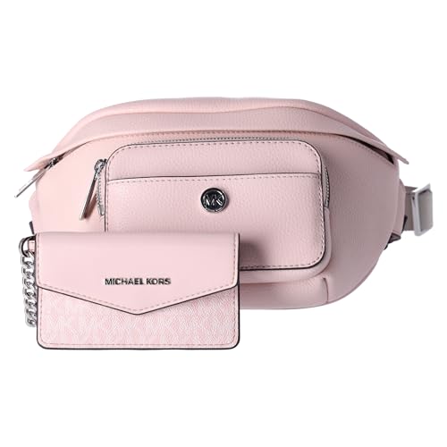 Michael Kors Maisie Large Pebbled Leather 2-in-1 Sling Pack, Powder Blush, L, Large