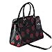 Kate Spade New York Madison Rose Toss Printed Medium Satchel Black Res, Black, Red