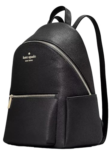 Kate Spade New York Leila Dome Backpack Pebbled Leather Medium, Black