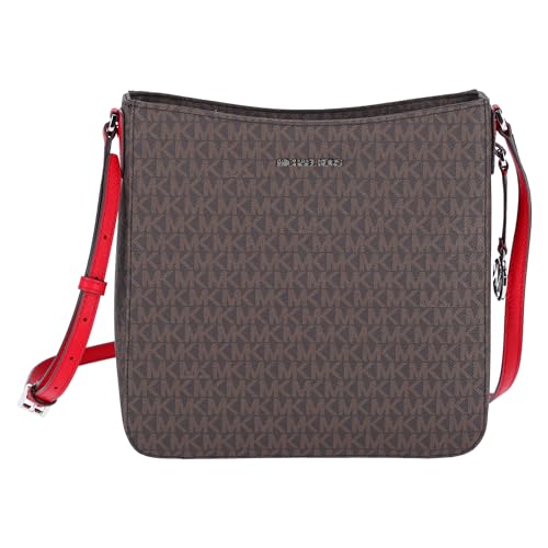 Michael Kors Jet Set, Brown Bright Red