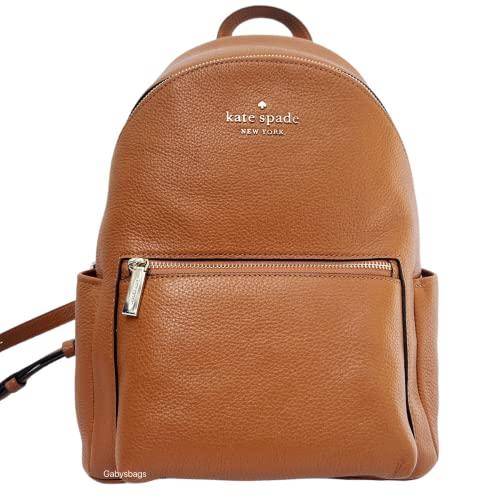 Kate Spade New York Leila Dome Backpack Pebbled Leather Medium, Cherrywood