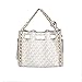 Michael Kors Mina Small Signature Logo Chain Crossbody Bag (LT CRM MULTI), Lt Crm Multi, Small