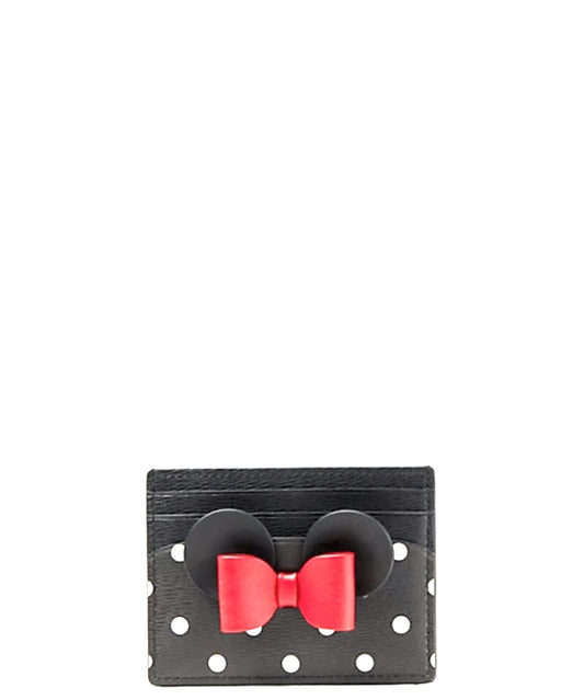 Kate Spade Disney Minnie Mouse Card Holder Case - Polka Dot Minnie Bow, Red, Small, Card Case Wallet, Red, Small, Card Case Wallet