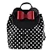 Kate Spade New York x Disney Minnie Mouse Black Polka Dot Leather Backpack, M