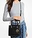 Mercer Medium Leather Messenger Crossbody Handbag (Black Solid)