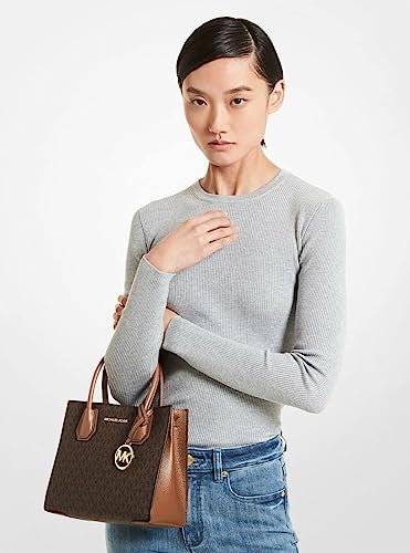 Michael Kors MERCER MEDIUM MESSENGER CROSSBODY SATCHEL POWDER (BROWN)