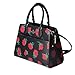 Kate Spade New York Madison Rose Toss Printed Medium Satchel Black Res, Black, Red