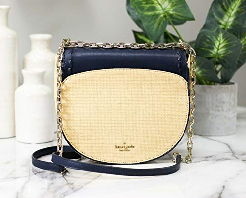 Kate Spade Robyn Medium Chain Saddle Purse - Navy