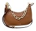 Michael Kors Cora Large Zip Pouchette Chain Shoulder Crossbody Bag Luggage, Luggage, Medium, 35R3GM9M1L