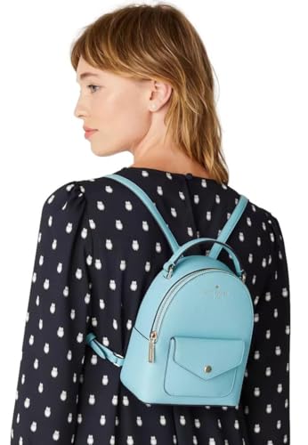 kate spade new york Women's Schuyler Saffiano Leather Mini Backpack, Smoky Blue