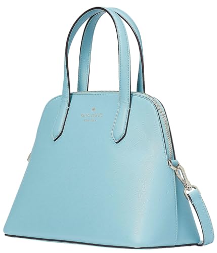 kate spade new york Women's Schuyler Saffiano Leather Medium Dome Satchel Bag, Smoky Blue