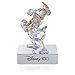 Swarovski Disney100 Donald Duck Figurine, Aurora Borealis Colour-Effect Crystal with Blue and Yellow Accents, Chrome Finished Metal and Black Velvet Base, from the Disney100 Collection