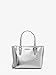 MICHAEL KORS et Set Travel Extra-Small Metallic Top-Zip Tote Bag Silver, Silver, Medium, 35R3GM9M1L