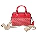 Michael Kors Jet Set Travel XS MINI EXTRA SMALL Duffle Bag Crossbody Bright Red MK Signature, Bright Red, XS, Crossbody