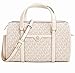 MICHAEL KORS JST Travel Medium Duffle Satchel Shoulder Crossbody Bag Light Cream, Light Cream, Medium