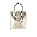 Michael Kors Mercer Extra-Small Patent Crossbody Bag Handbag, Pale Gold