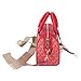 Michael Kors Jet Set Travel XS MINI EXTRA SMALL Duffle Bag Crossbody Bright Red MK Signature, Bright Red, XS, Crossbody