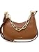 Michael Kors Cora Large Zip Pouchette Chain Shoulder Crossbody Bag Luggage, Luggage, Medium, 35R3GM9M1L