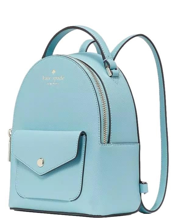 kate spade new york Women's Schuyler Saffiano Leather Mini Backpack, Smoky Blue