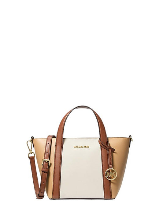 MICHAEL KORS Pratt Small Tote Handle Crossbody Bag, Camel Multi, Small