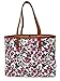 Tory Burch Kerrington Tote (Cream Red Blue Wallpaper Floral)