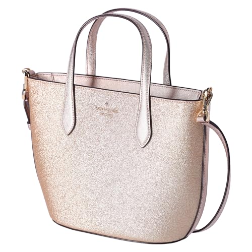 kate spade new york Kate Spade Glitter Glimmer Small Zip Satchel Crossbody Bag Holiday, Gold