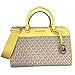 Michael Kors MK Jet Set Travel Medium Duffle Bag Satchel MK Signature, Daffodil Yellow, Satchel