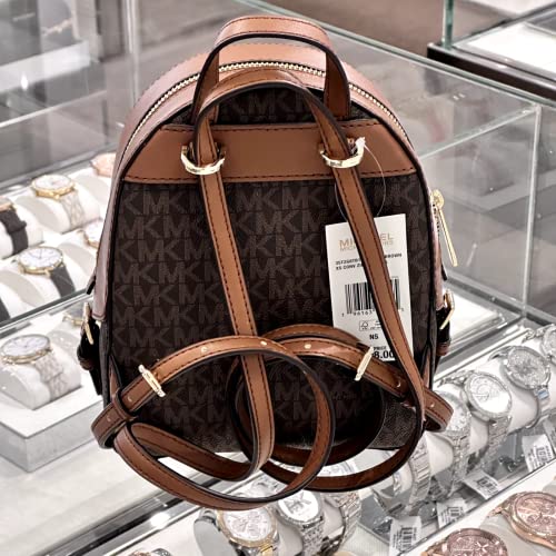 Michael Kors Jaycee XS Mini Convertible Backpack MK Signature Crossbody, Brown, Mini, Convertible Backpack