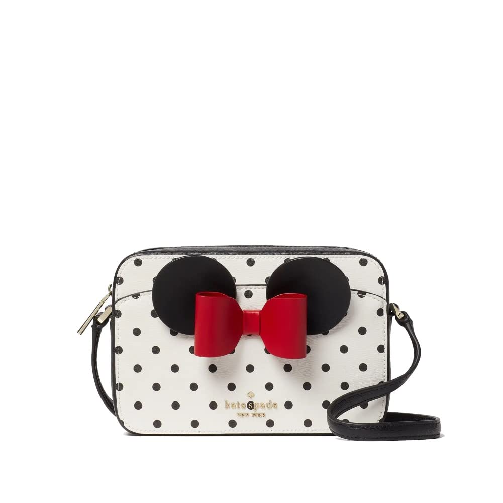 Kate Spade X Disney Minnie Mouse Polka Dot Crossbody Camera Bag (White Multi)