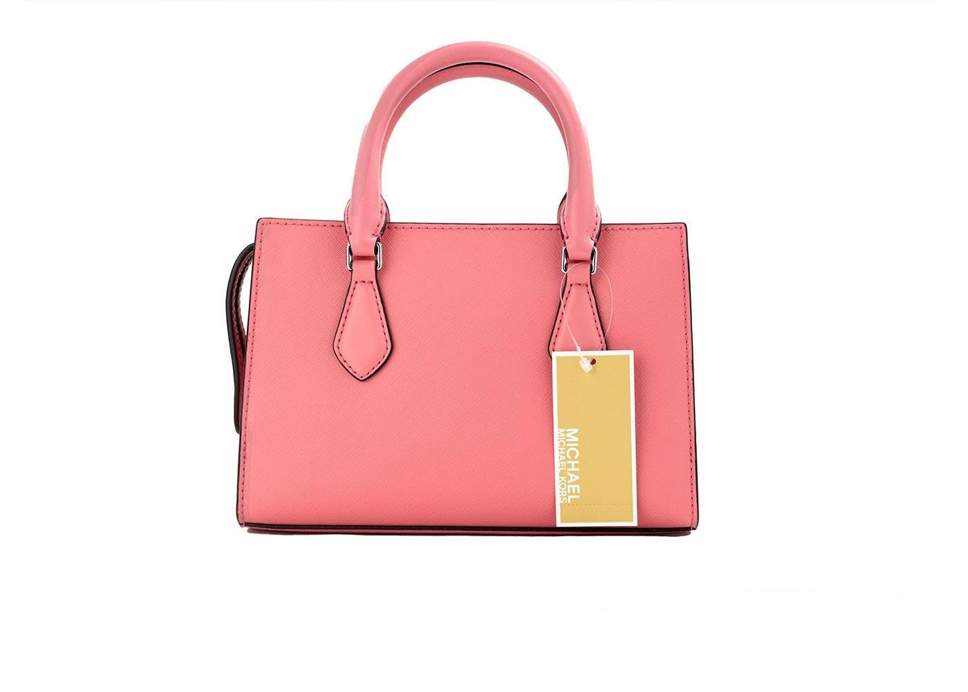 Michael Kors Sheila Small Non-Leather Vegan Satchel, Tea Rose