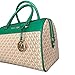 Michael Kors MK Jet Set Travel Medium Duffle Bag Satchel MK Signature, Palmetto Green, Satchel