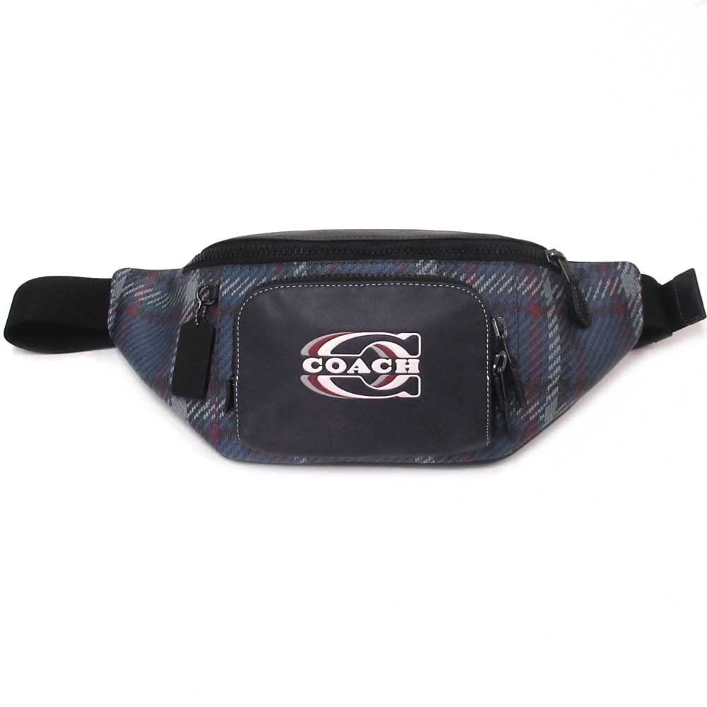 Coach Track Waistpack in Colorblock Signature Canvas, QB/Midnight Navy Multi, Waist