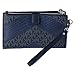 Michael Kors Purse I Genuine Leather I Jet Set Travel Continental I 22 x 10 x 3 cm I Travel Purse I Mobile Phone Compartment I Blue 8848, blue, standard size, Modern