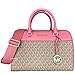 Michael Kors MK Jet Set Travel Medium Duffle Bag Satchel MK Signature, Tea Rose, Satchel