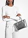 MICHAEL KORS et Set Travel Extra-Small Metallic Top-Zip Tote Bag Silver, Silver, Medium, 35R3GM9M1L