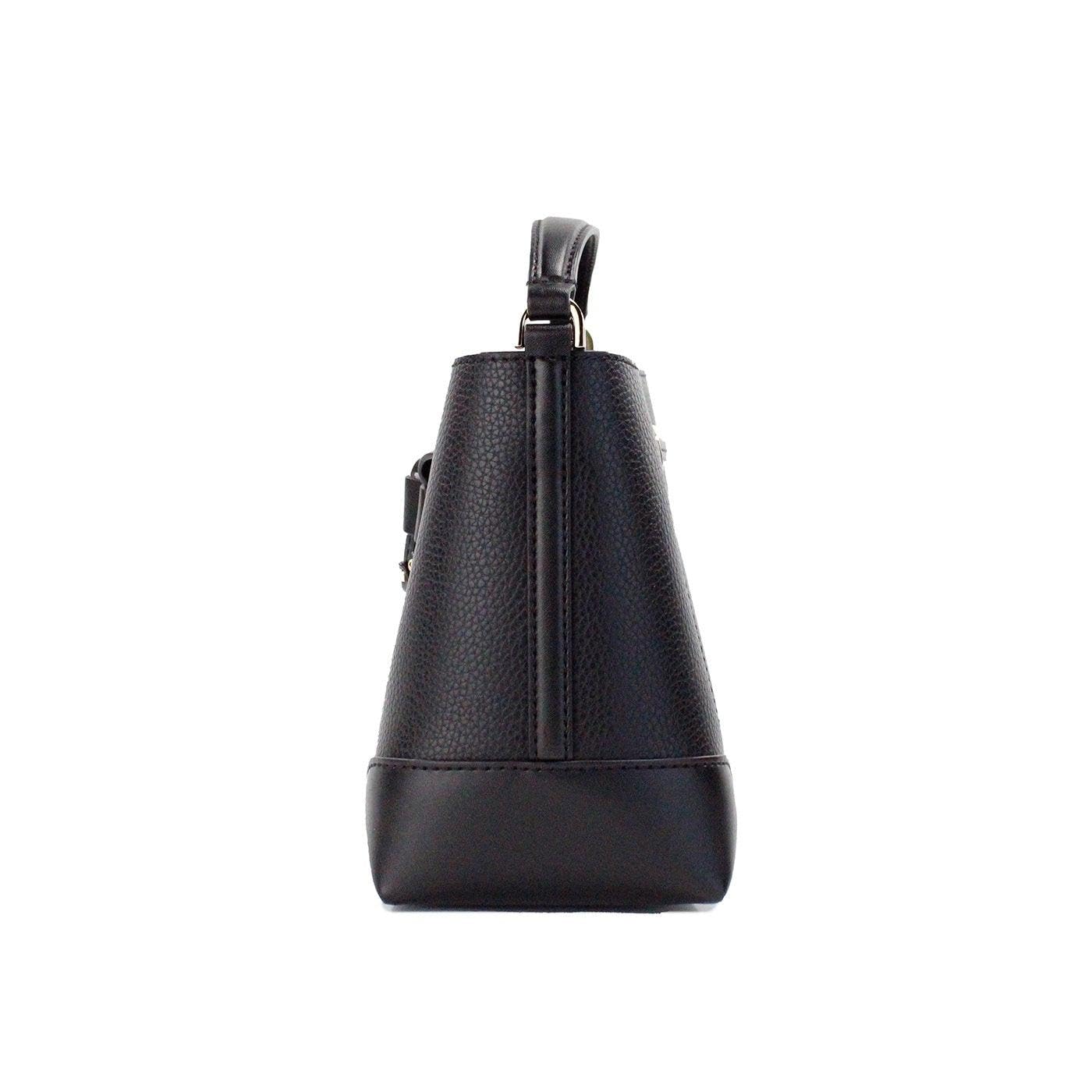 Michael Kors Mercer Small Pebbled Leather Bucket Bag Black, Black, M, Measures: 12" W X 8" H X 7" D