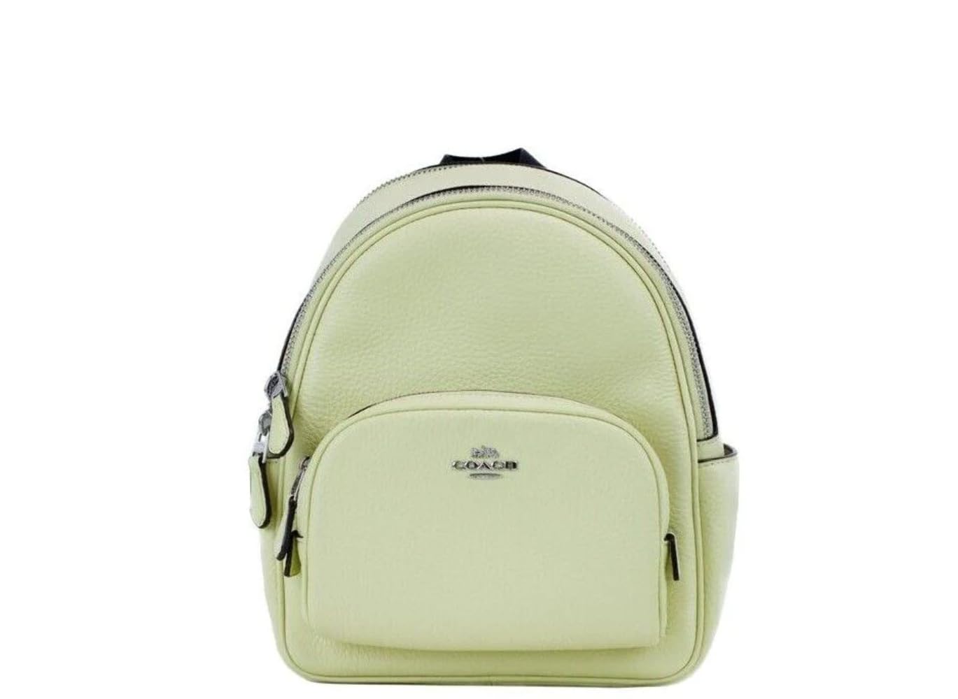 Coach Women's Mini Court Backpack, Sv/Pale Lime, One Size, Mini Court Backpack